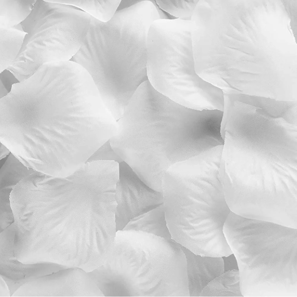 6 Bags of Petals Decorative White Artificial Rose Petals for Events or Weddings